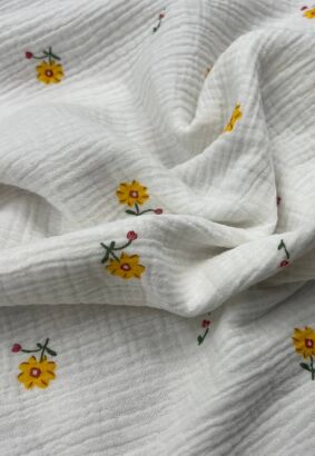 Tkanina Muślin bawełniany double gauze D30C1