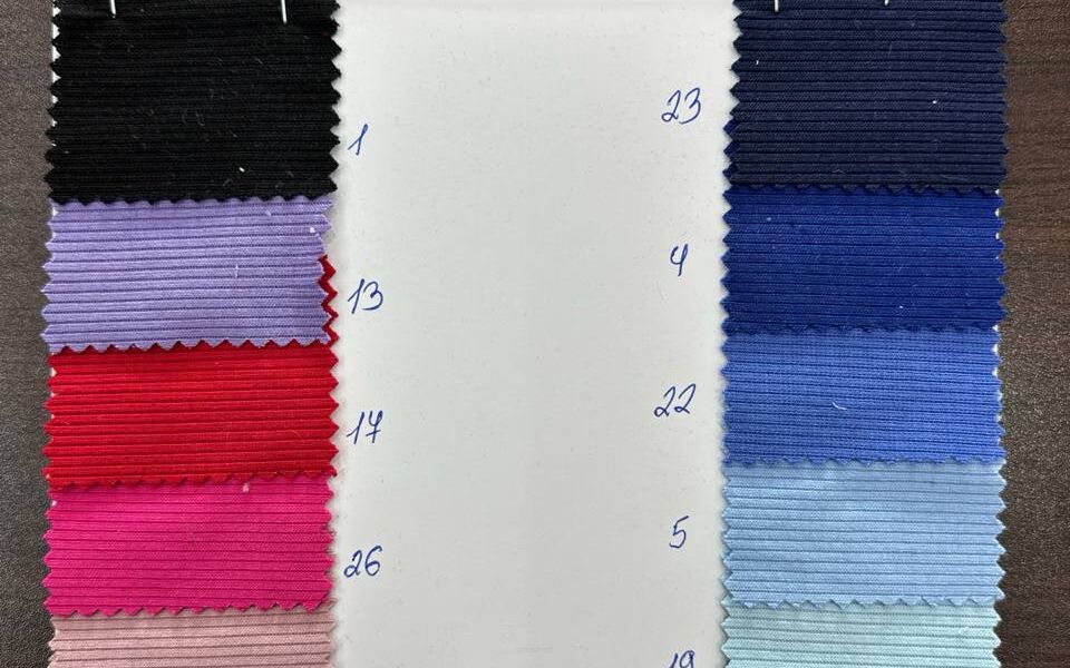 Dzianina prążek drobny - Próbnik