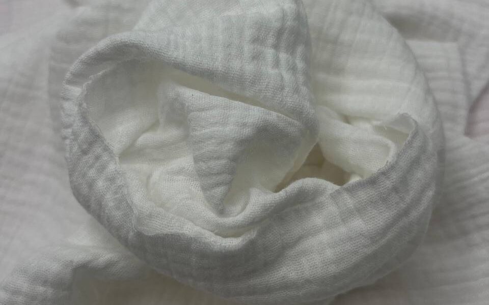Tkanina Muślin bawełniany double gauze ecru