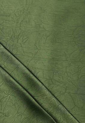 Tkanina Satyna Armani kreszowana khaki