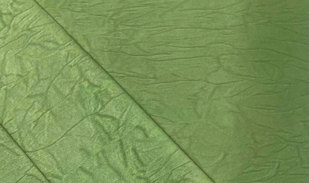 Tkanina Satyna Armani kreszowana pistacja pastelowa
