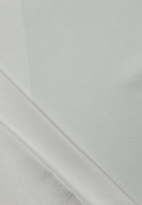 Tkanina Satyna Armani kreszowana złamana biel